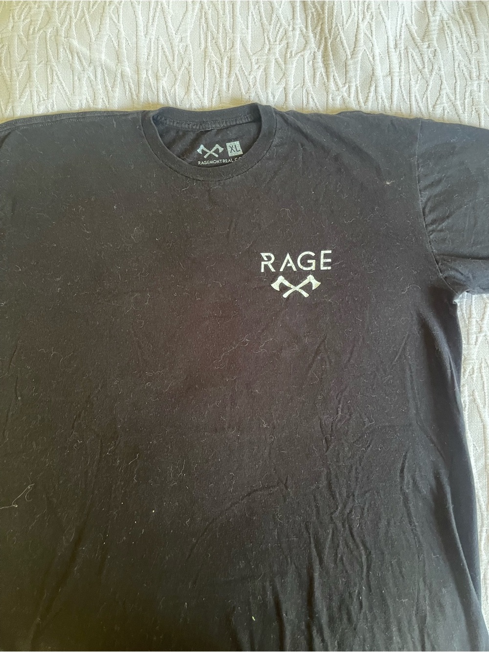 Black Logo Crew Neck Men's T-Shirt